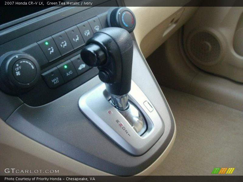 Green Tea Metallic / Ivory 2007 Honda CR-V LX