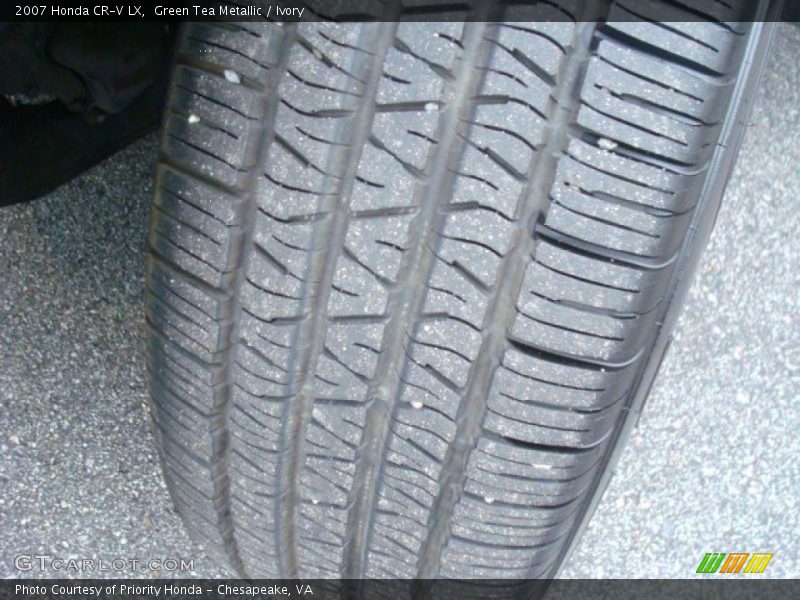 Green Tea Metallic / Ivory 2007 Honda CR-V LX