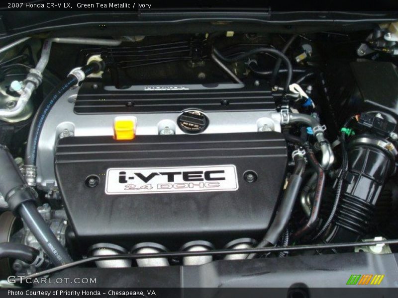 Green Tea Metallic / Ivory 2007 Honda CR-V LX