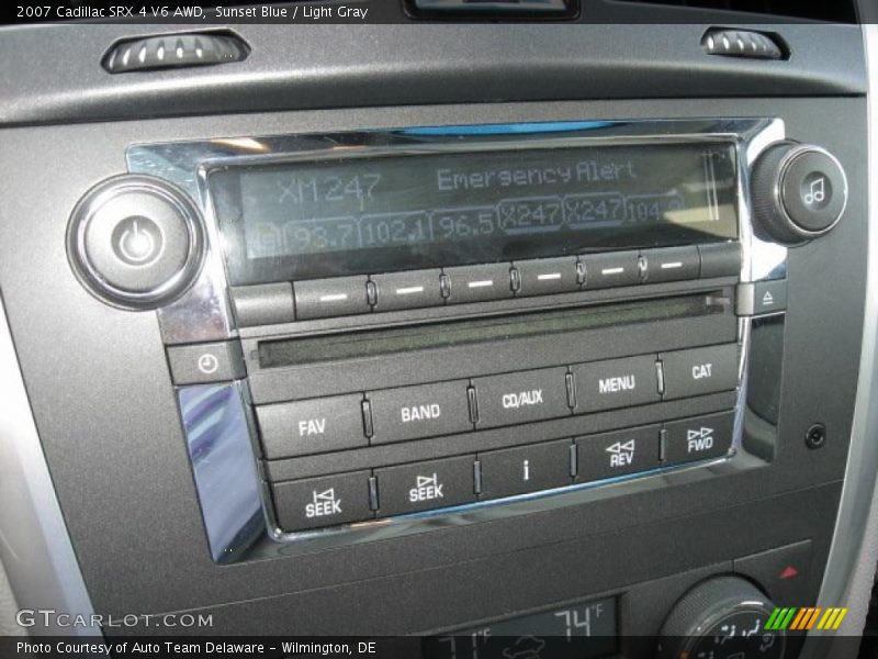 Sunset Blue / Light Gray 2007 Cadillac SRX 4 V6 AWD