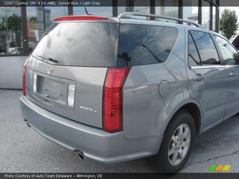 Sunset Blue / Light Gray 2007 Cadillac SRX 4 V6 AWD