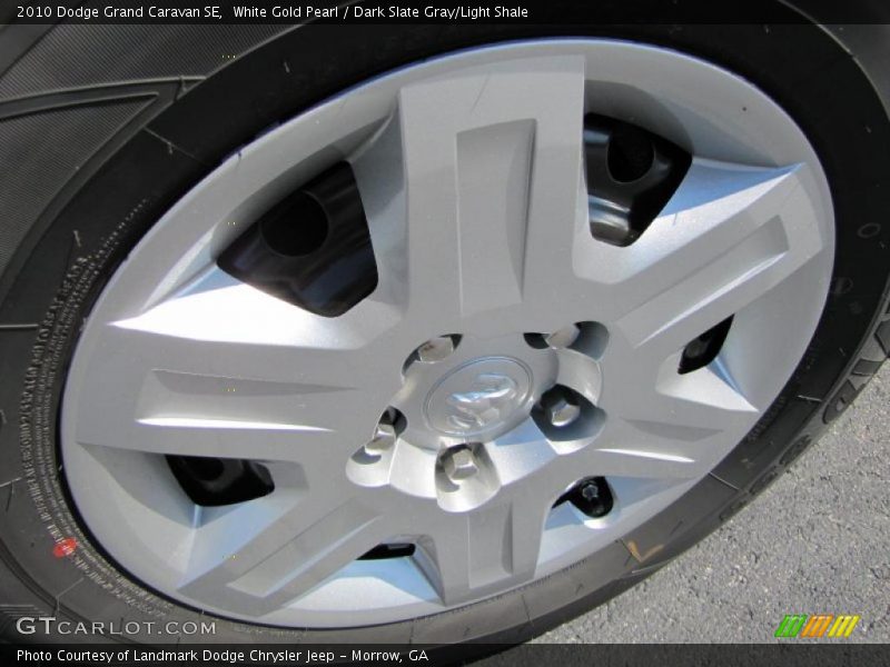White Gold Pearl / Dark Slate Gray/Light Shale 2010 Dodge Grand Caravan SE