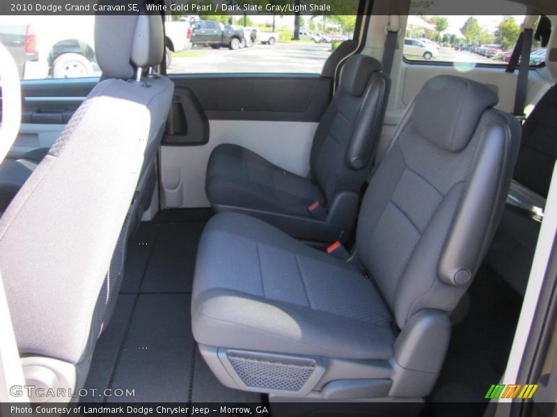 White Gold Pearl / Dark Slate Gray/Light Shale 2010 Dodge Grand Caravan SE