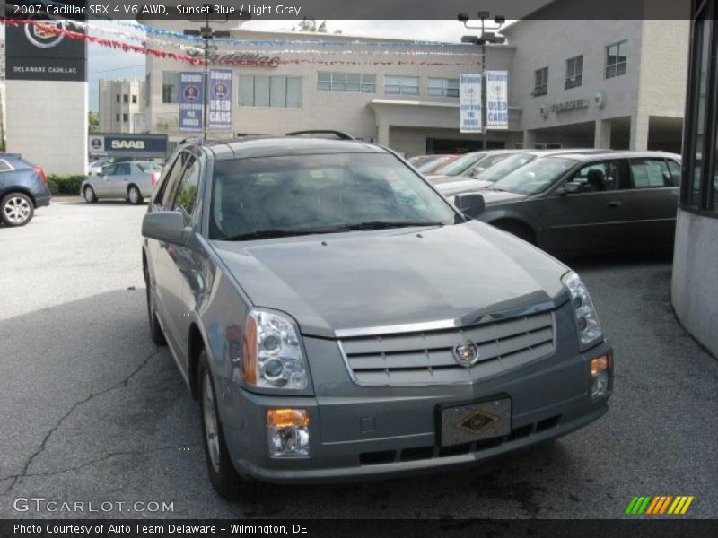 Sunset Blue / Light Gray 2007 Cadillac SRX 4 V6 AWD