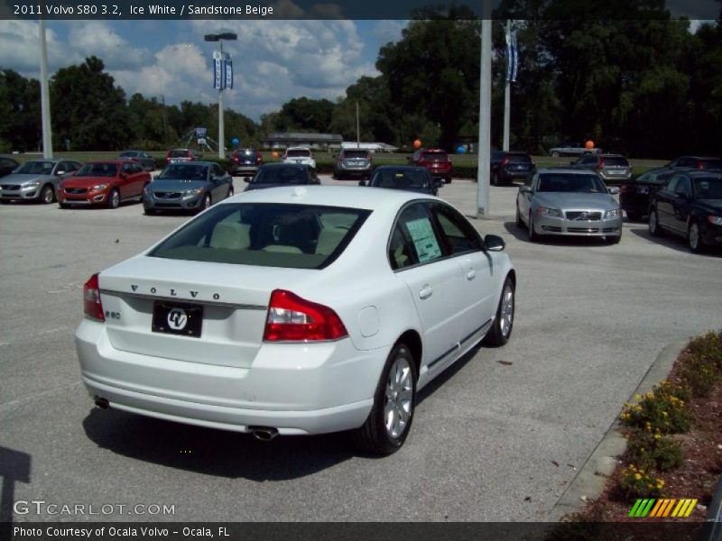 Ice White / Sandstone Beige 2011 Volvo S80 3.2