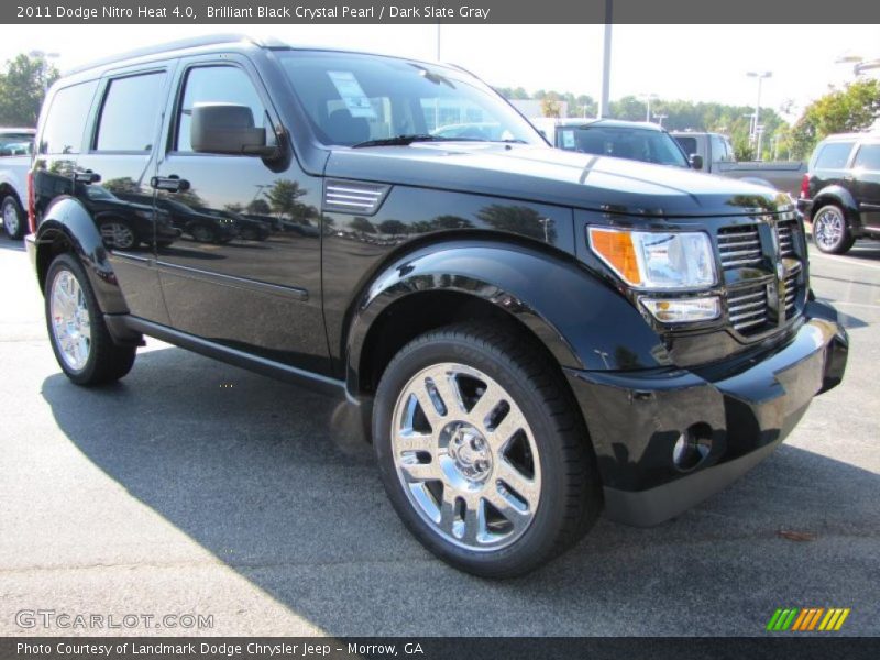 Brilliant Black Crystal Pearl / Dark Slate Gray 2011 Dodge Nitro Heat 4.0