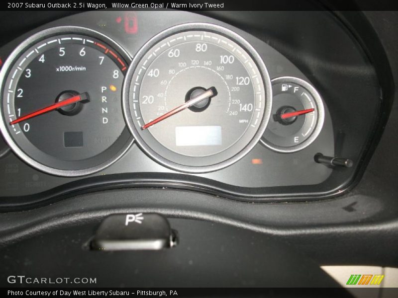 Willow Green Opal / Warm Ivory Tweed 2007 Subaru Outback 2.5i Wagon