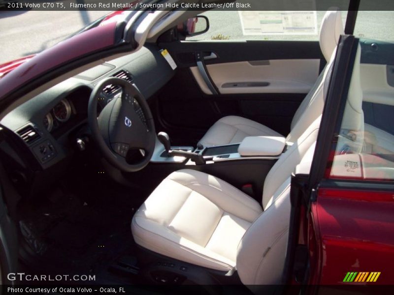 Flamenco Red Metallic / Soverign Hide Calcite Leather/Off Black 2011 Volvo C70 T5