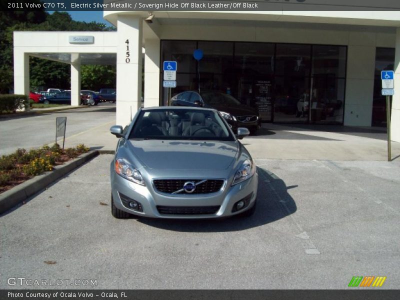 Electric Silver Metallic / Soverign Hide Off Black Leather/Off Black 2011 Volvo C70 T5