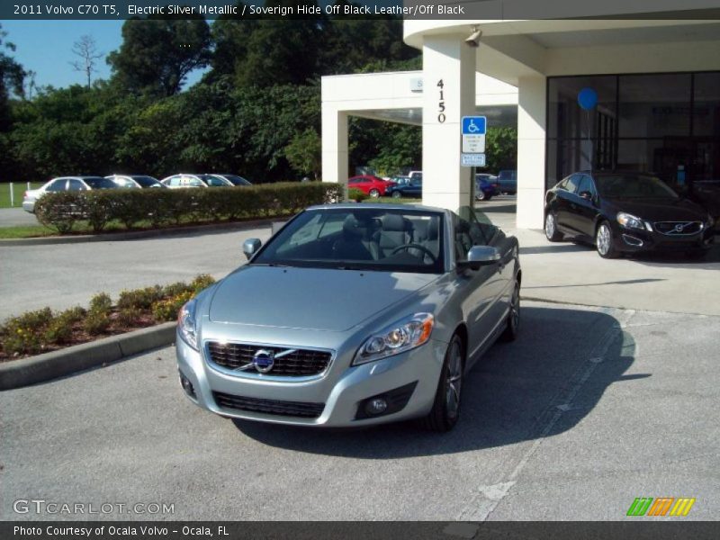 Electric Silver Metallic / Soverign Hide Off Black Leather/Off Black 2011 Volvo C70 T5