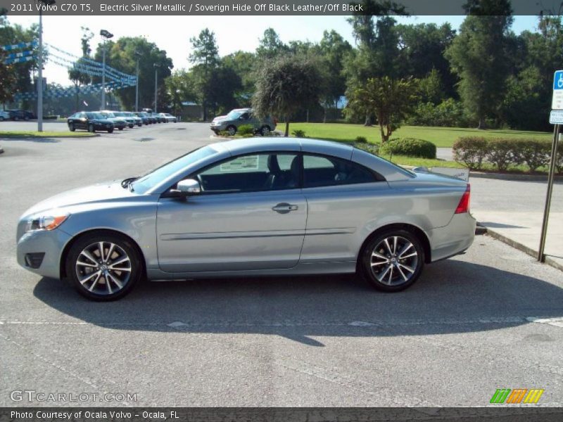 Electric Silver Metallic / Soverign Hide Off Black Leather/Off Black 2011 Volvo C70 T5