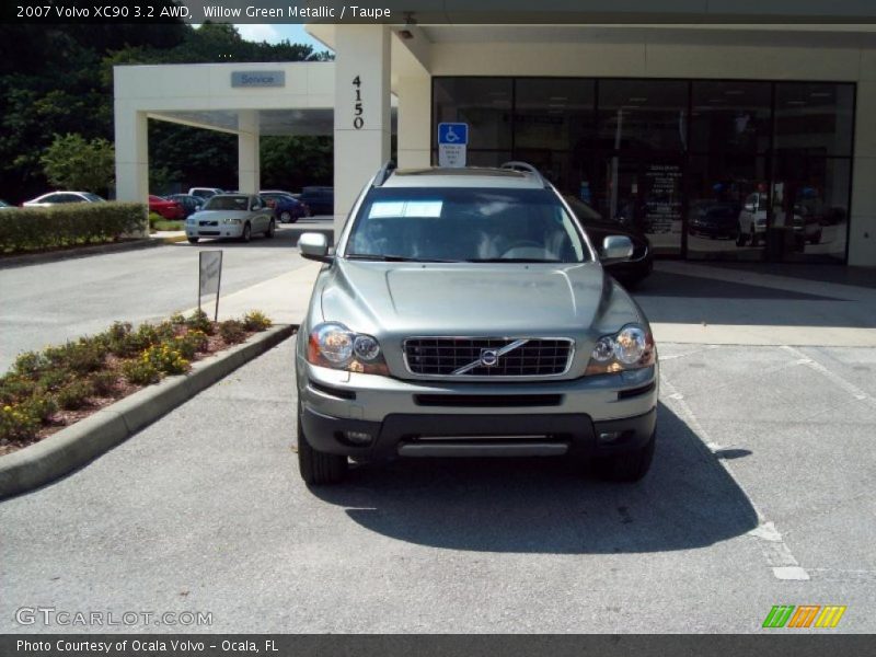 Willow Green Metallic / Taupe 2007 Volvo XC90 3.2 AWD