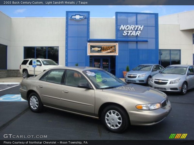 Light Sandrift Metallic / Taupe 2003 Buick Century Custom