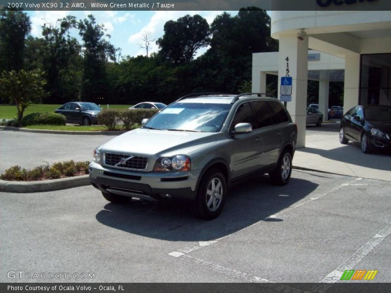 Willow Green Metallic / Taupe 2007 Volvo XC90 3.2 AWD
