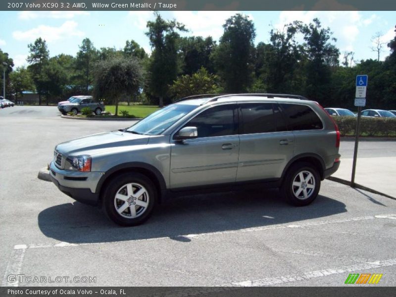 Willow Green Metallic / Taupe 2007 Volvo XC90 3.2 AWD