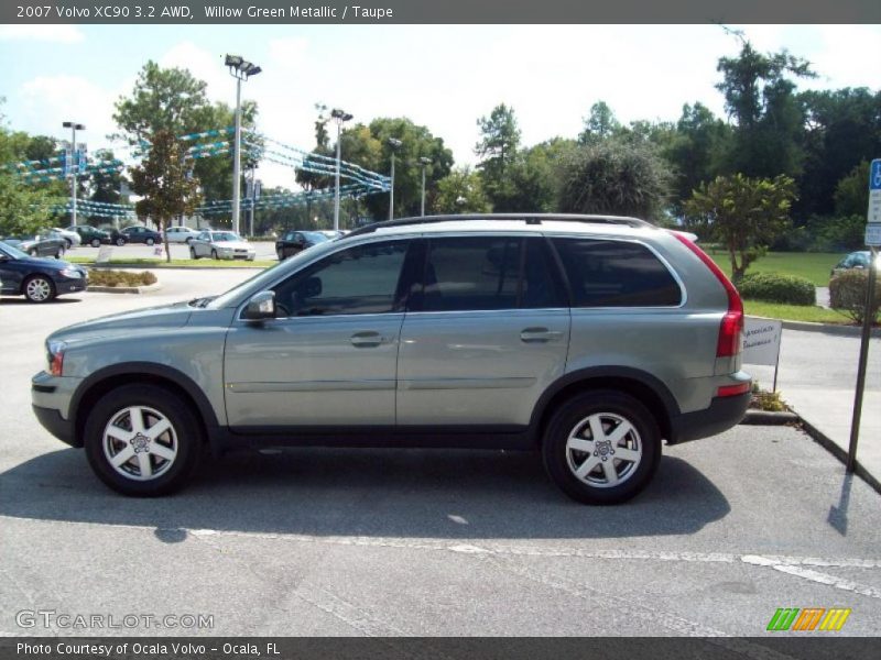 Willow Green Metallic / Taupe 2007 Volvo XC90 3.2 AWD