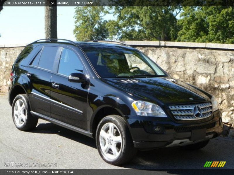 Black / Black 2008 Mercedes-Benz ML 350 4Matic