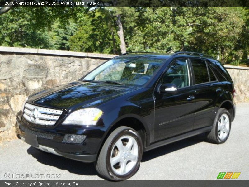 Black / Black 2008 Mercedes-Benz ML 350 4Matic