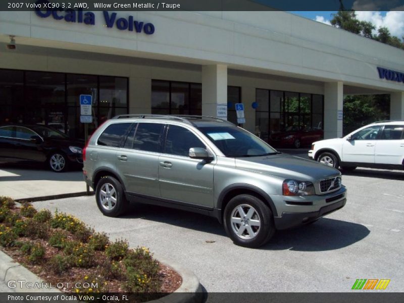Willow Green Metallic / Taupe 2007 Volvo XC90 3.2 AWD