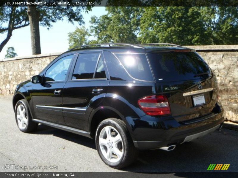 Black / Black 2008 Mercedes-Benz ML 350 4Matic