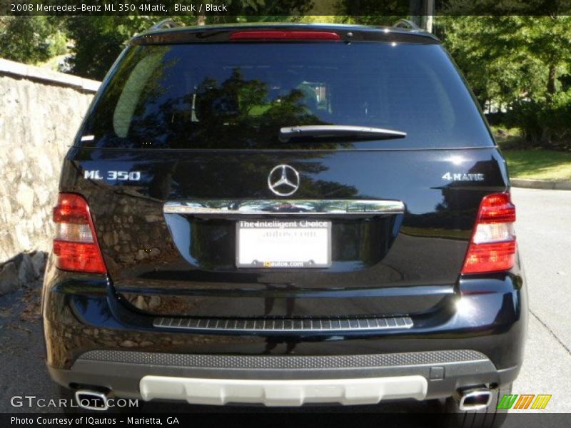 Black / Black 2008 Mercedes-Benz ML 350 4Matic