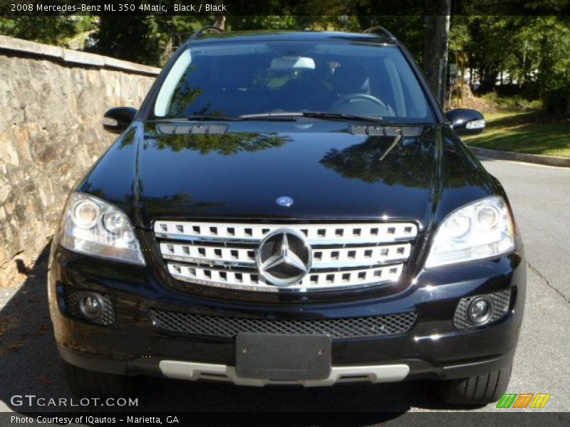 Black / Black 2008 Mercedes-Benz ML 350 4Matic