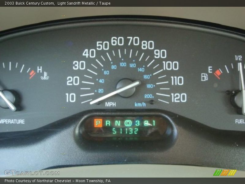 Light Sandrift Metallic / Taupe 2003 Buick Century Custom