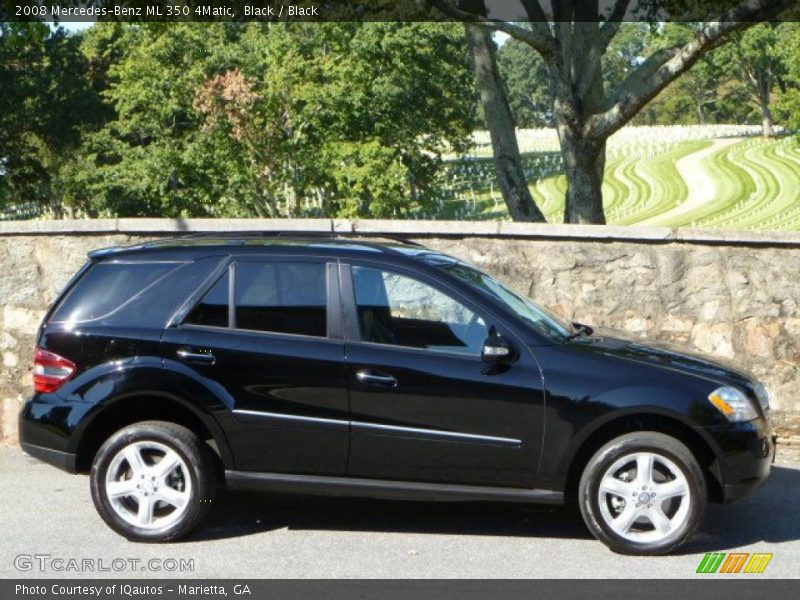 Black / Black 2008 Mercedes-Benz ML 350 4Matic