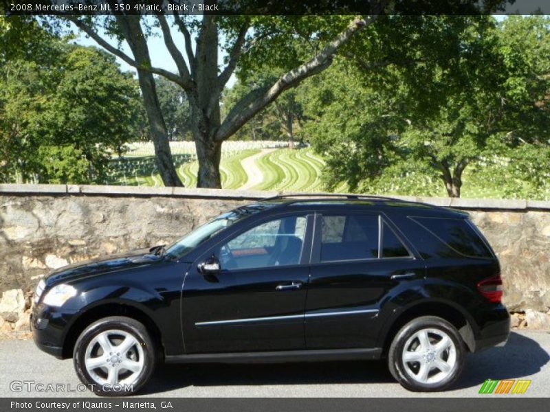 Black / Black 2008 Mercedes-Benz ML 350 4Matic