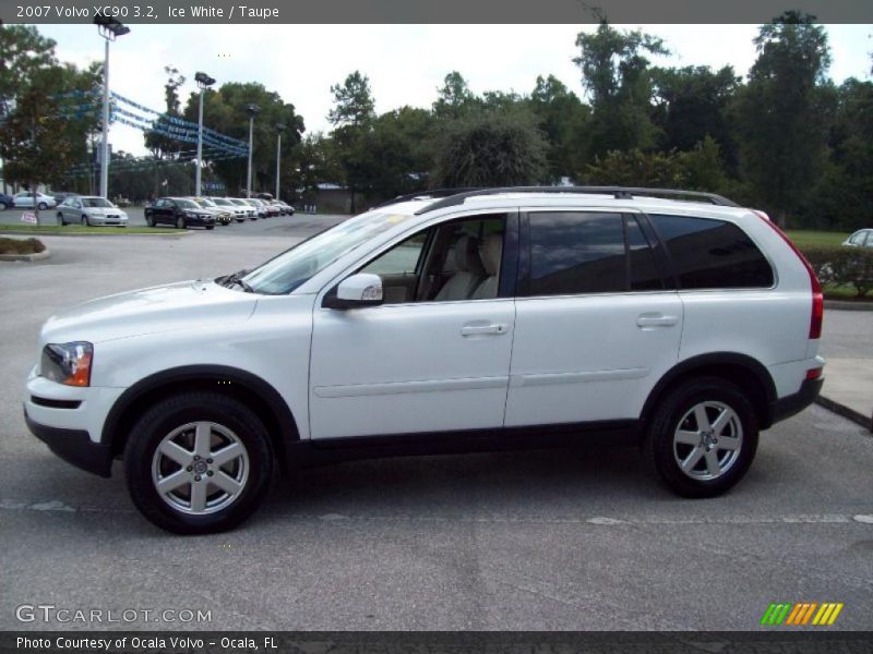 Ice White / Taupe 2007 Volvo XC90 3.2