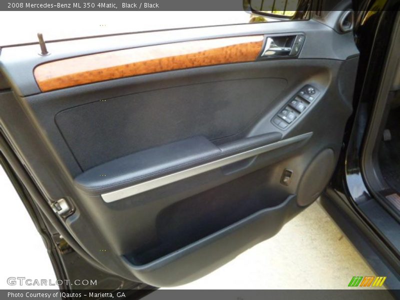 Black / Black 2008 Mercedes-Benz ML 350 4Matic