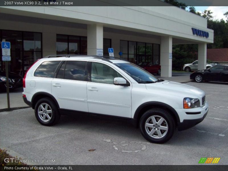 Ice White / Taupe 2007 Volvo XC90 3.2