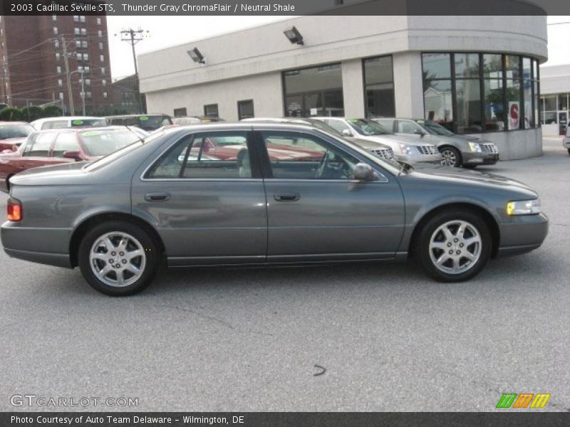 Thunder Gray ChromaFlair / Neutral Shale 2003 Cadillac Seville STS