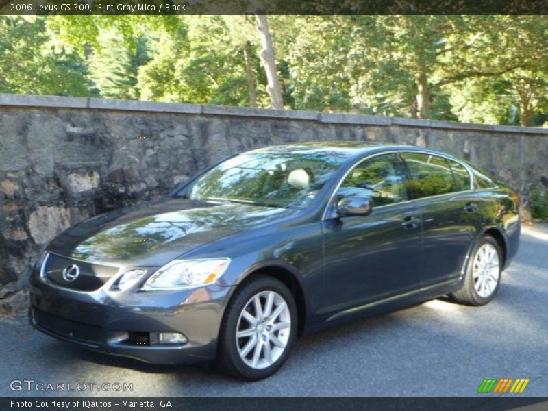 Flint Gray Mica / Black 2006 Lexus GS 300