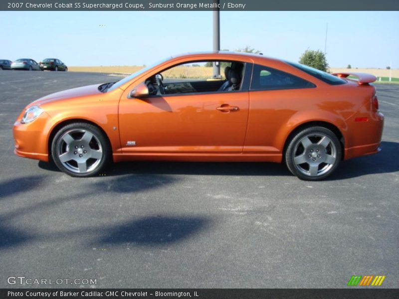 Sunburst Orange Metallic / Ebony 2007 Chevrolet Cobalt SS Supercharged Coupe