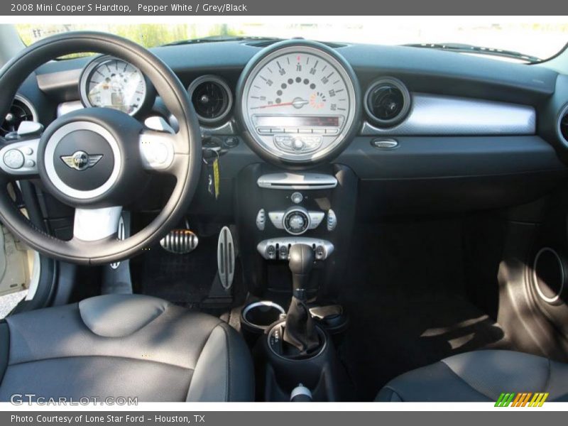 Pepper White / Grey/Black 2008 Mini Cooper S Hardtop