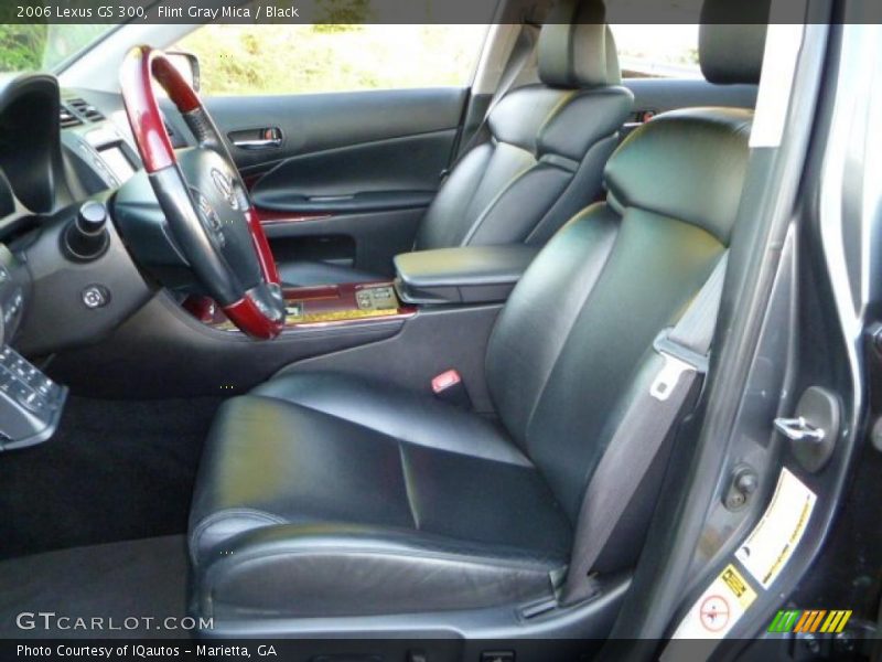 Flint Gray Mica / Black 2006 Lexus GS 300