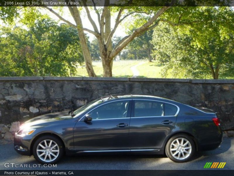 Flint Gray Mica / Black 2006 Lexus GS 300