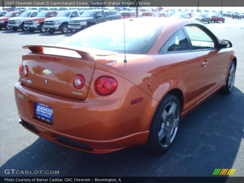 Sunburst Orange Metallic / Ebony 2007 Chevrolet Cobalt SS Supercharged Coupe