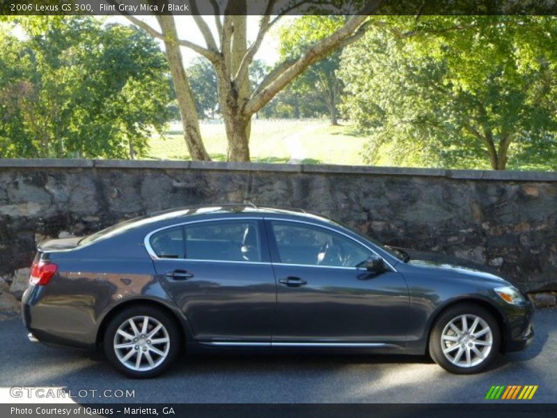 Flint Gray Mica / Black 2006 Lexus GS 300