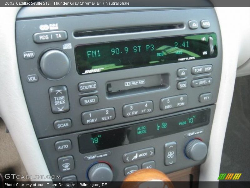 Thunder Gray ChromaFlair / Neutral Shale 2003 Cadillac Seville STS