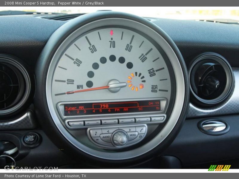 Pepper White / Grey/Black 2008 Mini Cooper S Hardtop