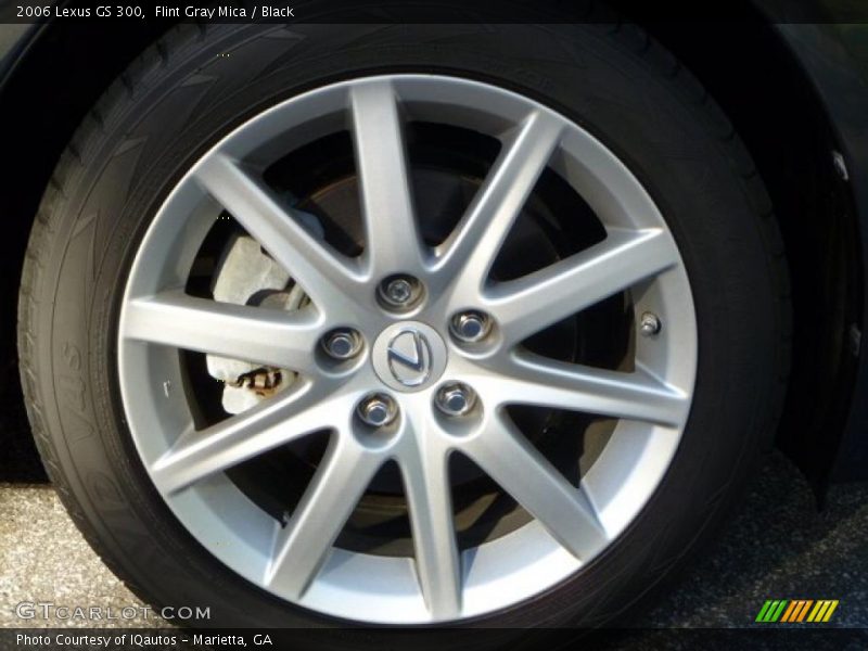 Flint Gray Mica / Black 2006 Lexus GS 300