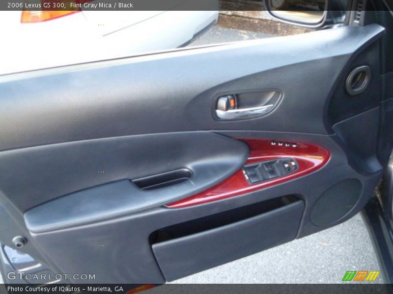Flint Gray Mica / Black 2006 Lexus GS 300