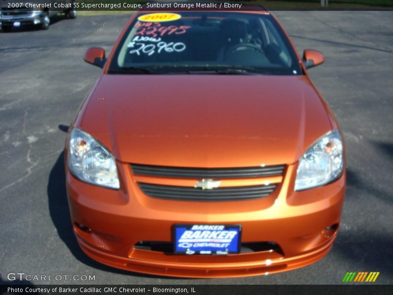 Sunburst Orange Metallic / Ebony 2007 Chevrolet Cobalt SS Supercharged Coupe