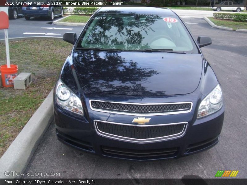 Imperial Blue Metallic / Titanium 2010 Chevrolet Malibu LS Sedan