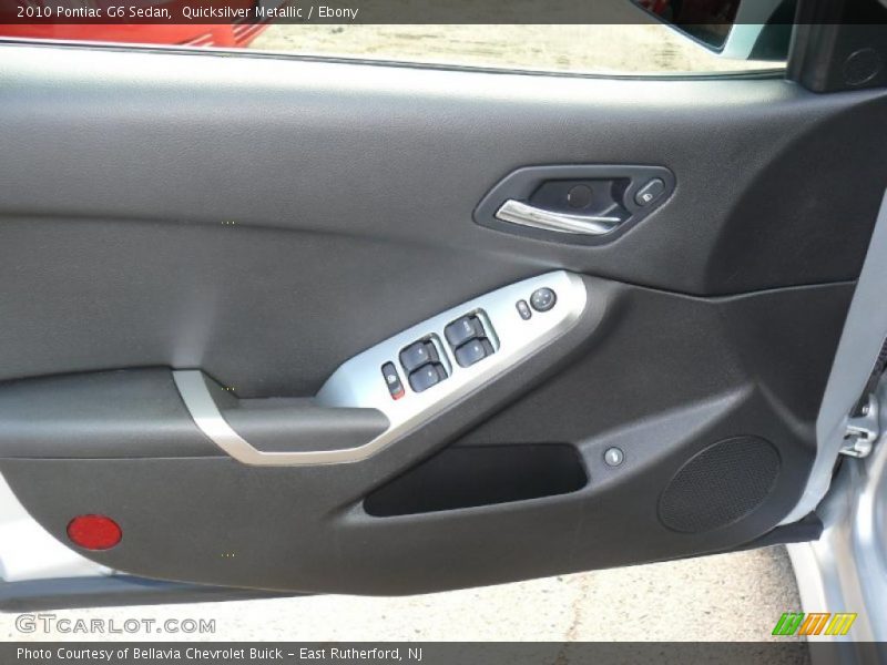 Quicksilver Metallic / Ebony 2010 Pontiac G6 Sedan