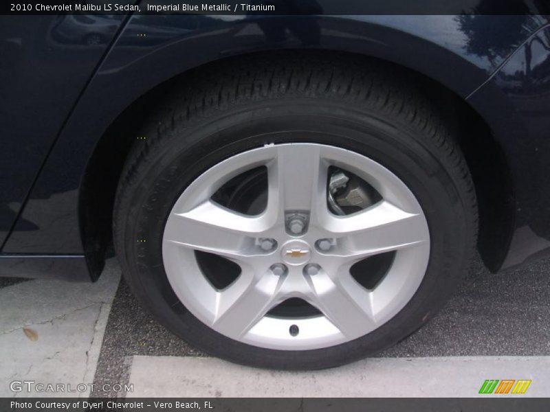 Imperial Blue Metallic / Titanium 2010 Chevrolet Malibu LS Sedan