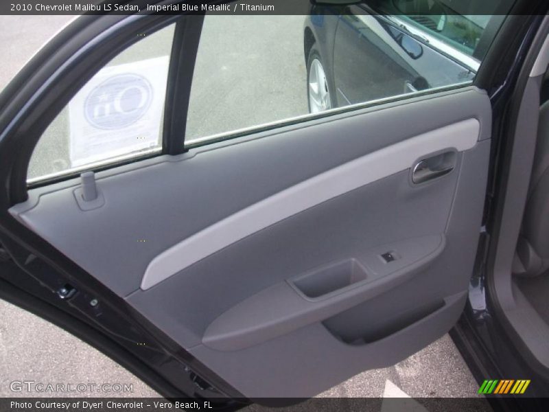 Imperial Blue Metallic / Titanium 2010 Chevrolet Malibu LS Sedan
