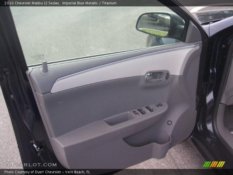 Imperial Blue Metallic / Titanium 2010 Chevrolet Malibu LS Sedan